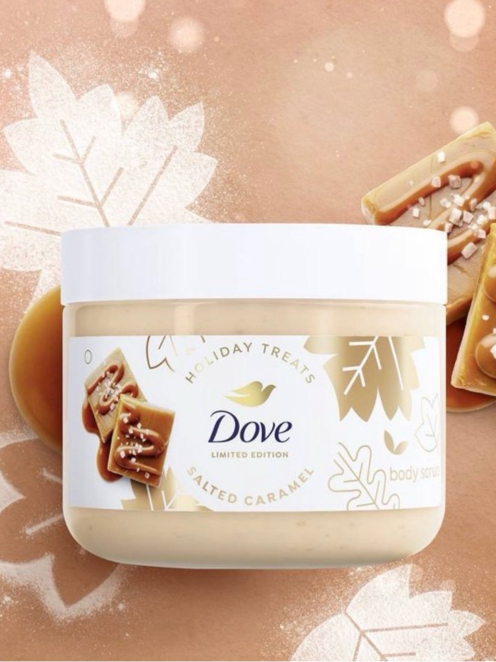 New Dove Limited Edition Salted Caramel Body Scrub